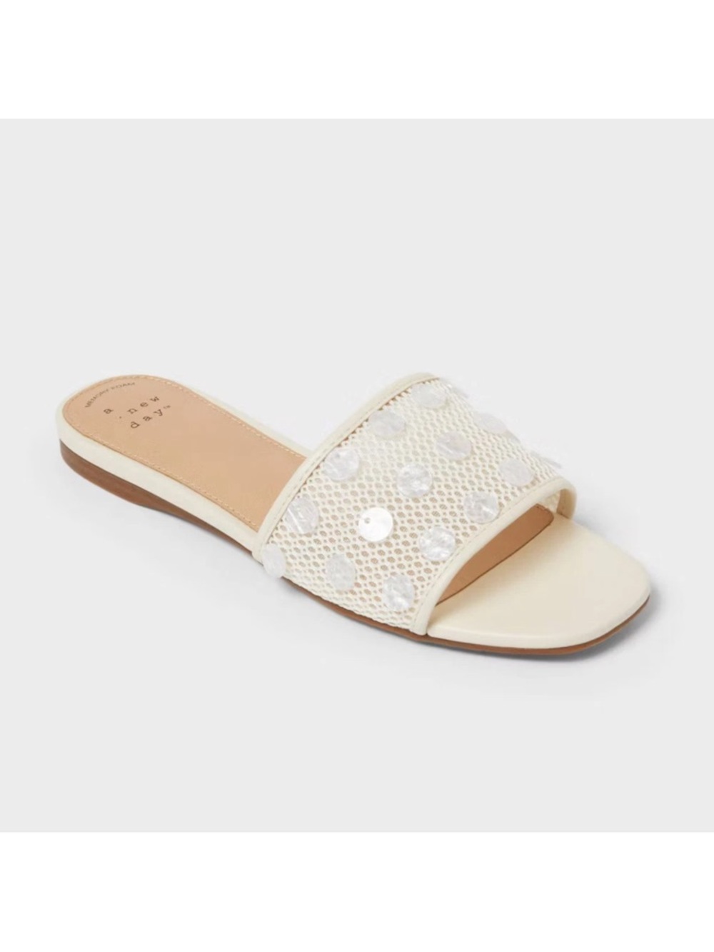 Women Elain Sandals with Memory Foam Insole - A New Day- Ivory
